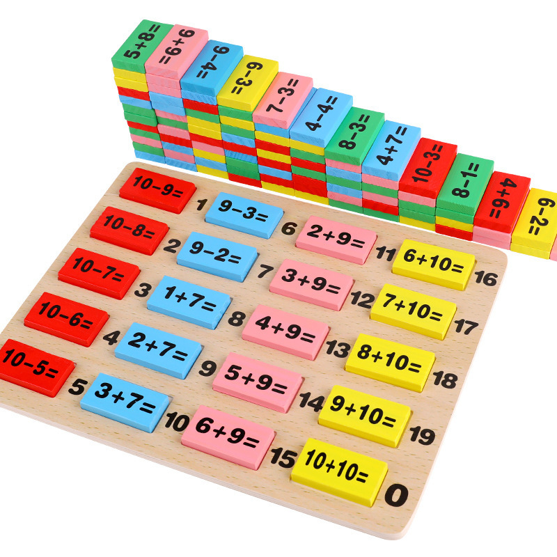 Đồ chơi Domino xếp hình toán học dành cho bé/đồ chơi phép toán