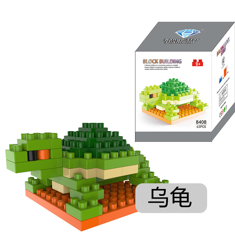 Đồ chơi lego xếp hình khối gạch mô phỏng rùa con
