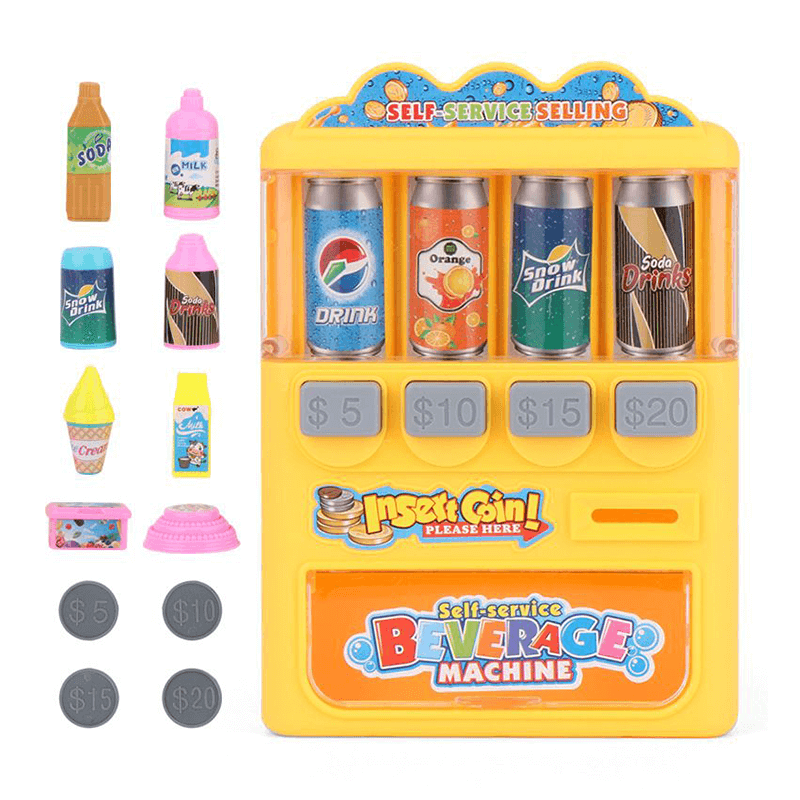 Đồ chơi Máy bán nước tự động dành cho các bé/đồ chơi mô phỏng ( Màu Vàng )