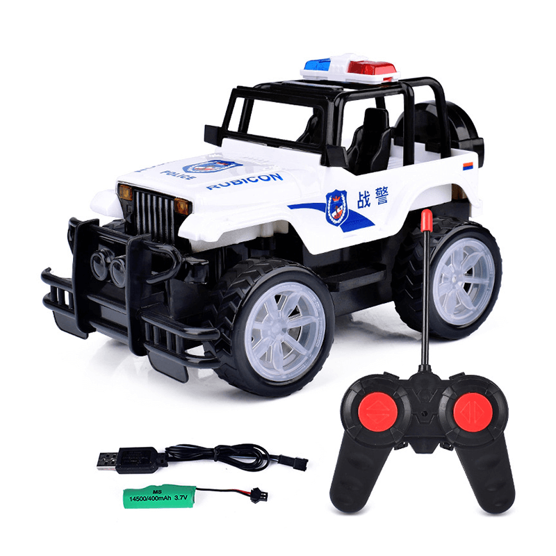 Xe jeep cảnh sát điều khiển từ xa dùng pin sạc